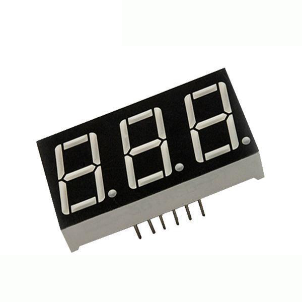 3-Digit 7-Segment Thru-Hole Display