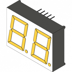 2-Digit 7-Segment Thru-Hole Display